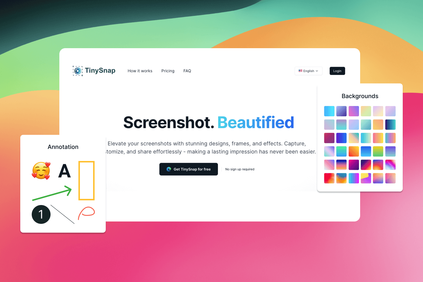 TinySnap.app: Transform Boring Screenshots into Beautiful Visuals in Seconds