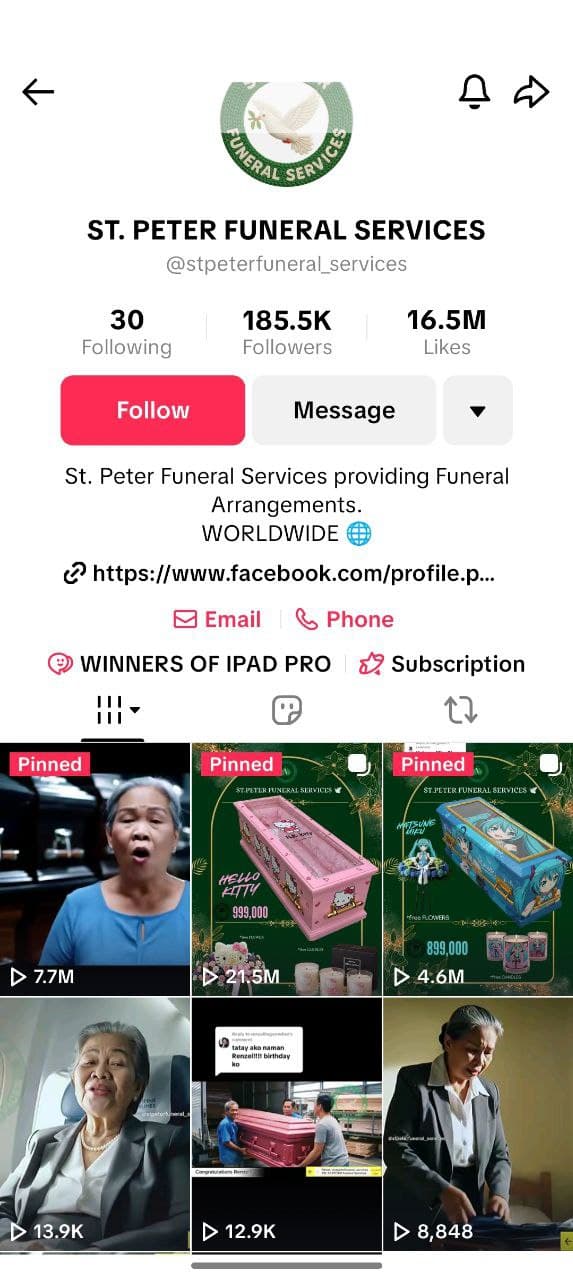 Funeral Service TikTok
Success