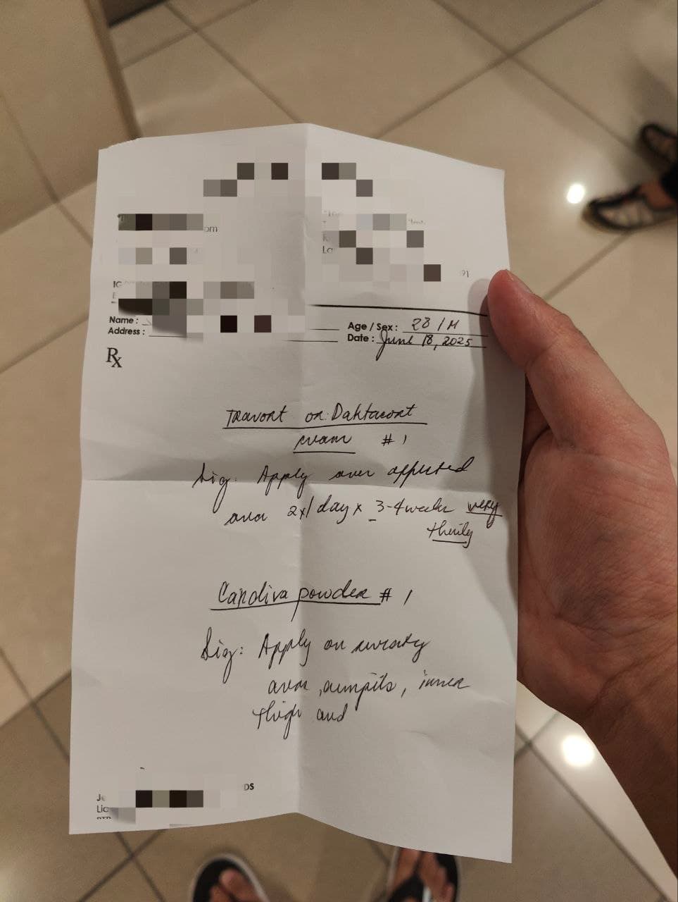 Handwritten Prescription