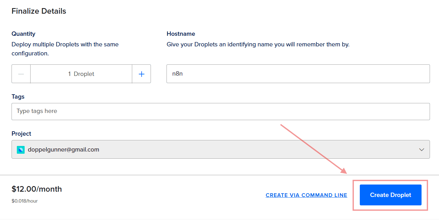 Droplet Configuration